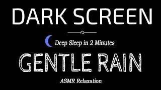 Deep Sleep in 2 Minutes with Black Screen Heavy RAIN and NON Stop Thunder | Relieve Stress, Relaxing