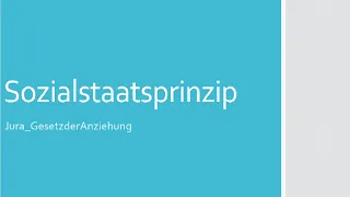 Das Sozialstaatsprinzip einfach erklärt - Schwerpunkt: Existenzminimum