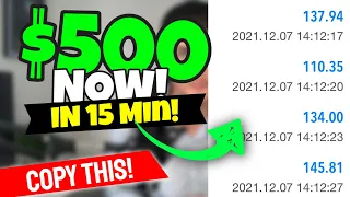 Get Paid $500.00 NOW In 15 Minutes (CRAZY Trick To Make Money Online)