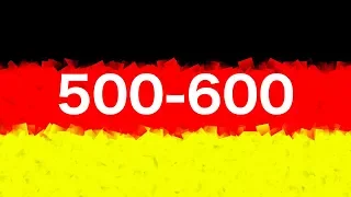 Los números en alemán del 500 al 600