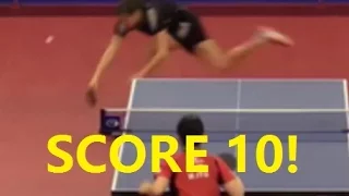 [TT Funny] Winter combines Gymnastic and Pingpong skills in a Roll