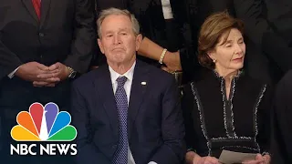 George W. Bush Becomes Emotional During Tribute To Father | NBC News