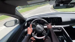 2023 Hyundai Elantra N Line 1.6 Turbo 4 POV Test Drive