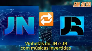 Vinhetas do Jornal Nacional e Jornal da Record com as músicas invertidas 🔁