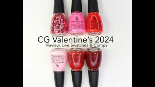 China Glaze Love and Kisses Valentine's Collection 2024: Review, Live Swatches & Comparisons