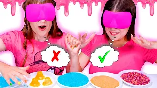 ASMR Mukbang Challenge Choose Food with Closed Eyes