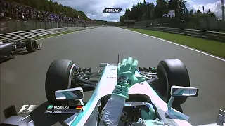 Tyre carcass gives trouble to Nico Rosberg