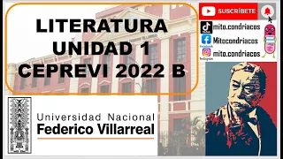 LITERATURA / Unidad 1 / Géneros Literarios / CEPREVI 2022 B / Admisión UNFV