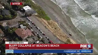 Bluff Collapses at Beacon Beach in North County