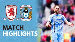 Middlesbrough 1-1 Coventry City | Match Highlights