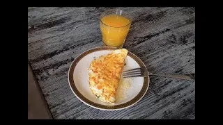 Omelette from egg whites! Eat tasty and healthy!