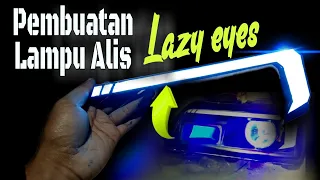 Making Eyebrow Lazy Eyes / LED Strip Lights