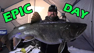 The Best Day of Lake Trout Fishing in HISTORY!!