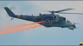 Mil Mi-17 Hip & Mi-24 Hind - Helicopter Display - Airshow Airpower Zeltweg 2019