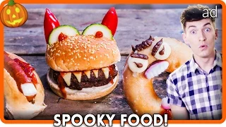 MAKING SPOOKY HALLOWEEN FOOD!