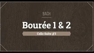 Bach Cello Suite #3: Bourée 1 & 2