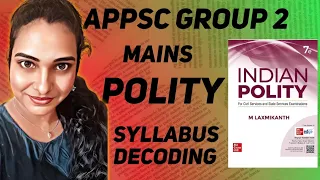 APPSC Group 2 Mains Polity Syllabus Decoding ll తెలుగులో ll Ankitha ll Ankitha's arena