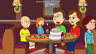 Caillou ruins Rosies 5th birthday/Grounded & punished.