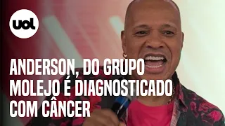 Anderson Leonardo, do Molejo, é diagnosticado com câncer e aparece pela primeira vez após anúncio