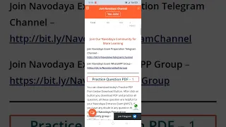 How to Download Navodaya School Exam JNVST Free Questions PDF Class 6, 9 ? Navidaya Maths Reasoning