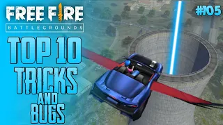 Top 10 New Tricks In Free Fire | New Bug/Glitches In Garena Free Fire #105