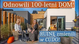 Odnowili stary, 100-letni DOM! Ruinę zmienili w CUDO! DOM MARZEŃ + Mały Ogród i pomysł na TARAS 🌿