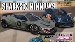 SHARKS AND MINNOWS!! || (Crazy Jukes & Crashes) - Forza Horizon 3: Mini Games