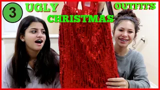 MY BEST FRIEND PICKS  THREE UGLY CHRISTMAS OUTFITS FROM WALMART  /KEILLY ALONSO