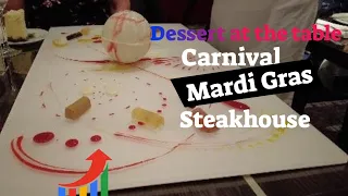 Carnival Mardi Gras Fahrenheit Steakhouse Carnival Cruise Dessert Artwork New Video