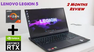 Lenovo Legion 5  - Ryzen 7 5800H + RTX 3060  -  2 Months review