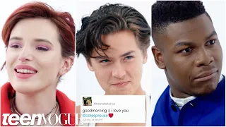 Bella Thorne, Cole Sprouse, John Boyega and More Compete in a Compliment Battle | Teen Vogue