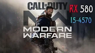 Call of Duty: Modern Warfare Open Beta RX 580 4GB and i5-4570 | Ultra preset