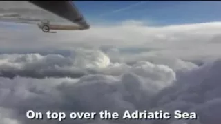 Severe Icing conditions and thunderstorms encounter during a summer flight