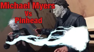 Michael Myers Vs Pinhead Stop motion