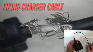 How to fix laptop charger - cut wire