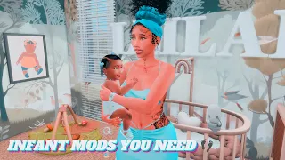 INFANT MODS FOR BETTER GAMEPLAY || The Sims 4 || links in description