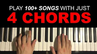 Play 100+ Songs with just 4 Chords (EASY Piano Lesson)