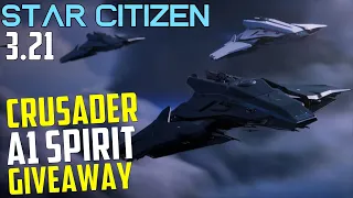 the NEW A1 Spirit Bomber! - LTI Ship giveaway + testing - Star Citizen 3.21 live multicrew gameplay