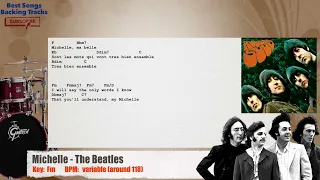 🥁 Michelle - The Beatles Drums Backing Track with chords and lyrics