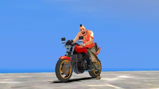 GTA IV - Epic Motorcycle Crashes Ragdolls Ep.11 + Vaas Montenegro Skin (Euphoria Physics)