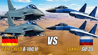 German Eurofighter Typhoon vs Russian SU-35