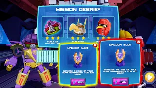 Angry Birds Transformers - ALL HARD SLOTS UNLOCKED - using 700 GEMS