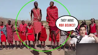 NBA Trainer Reacts to Maasai Warriors CRAZY Bounce