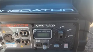 PREDATOR 3500 Inverter Generator "Super Quiet" unboxing