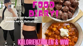 FOOD DIARY zum abnehmen! Kalorienzählen und WW, Muskelaufbau und Fettabbau!