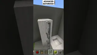 ADVANCED BATHROOM #build #hack #minecraft #short #gaming