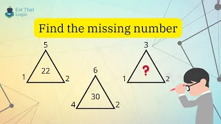 Find the missing number in a triangle