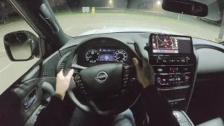 2021 Nissan Armada SL - POV Night Drive (Binaural Audio)