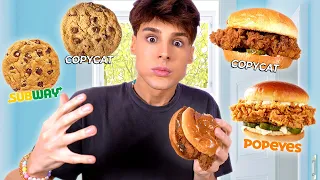 I Tested COPYCAT Recipes For SUBWAY & POPEYES food items! Part 4