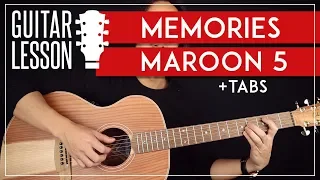 Memories Guitar Tutorial  🎸Maroon 5 Guitar Lesson |No Capo + Easy Chords|